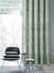 image 6 of Keswick Floral Pencil Pleat Curtains - Green - 168cm x 229cm