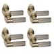 image 1 of Golden Grace 4 Pair Straight T-Bar Linear Door Handles in Antique Brass Finish Bronze