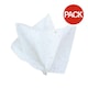 image 1 of Unique Party Classic Glitter Tissue Paper (Pack of 5) - White - One Size White | One Size