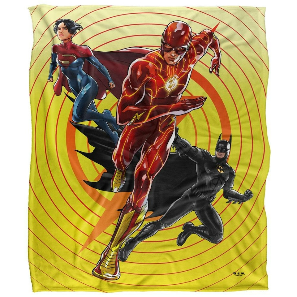 image 1 of The Flash Cartoon Blanket - Multicoloured - One Size