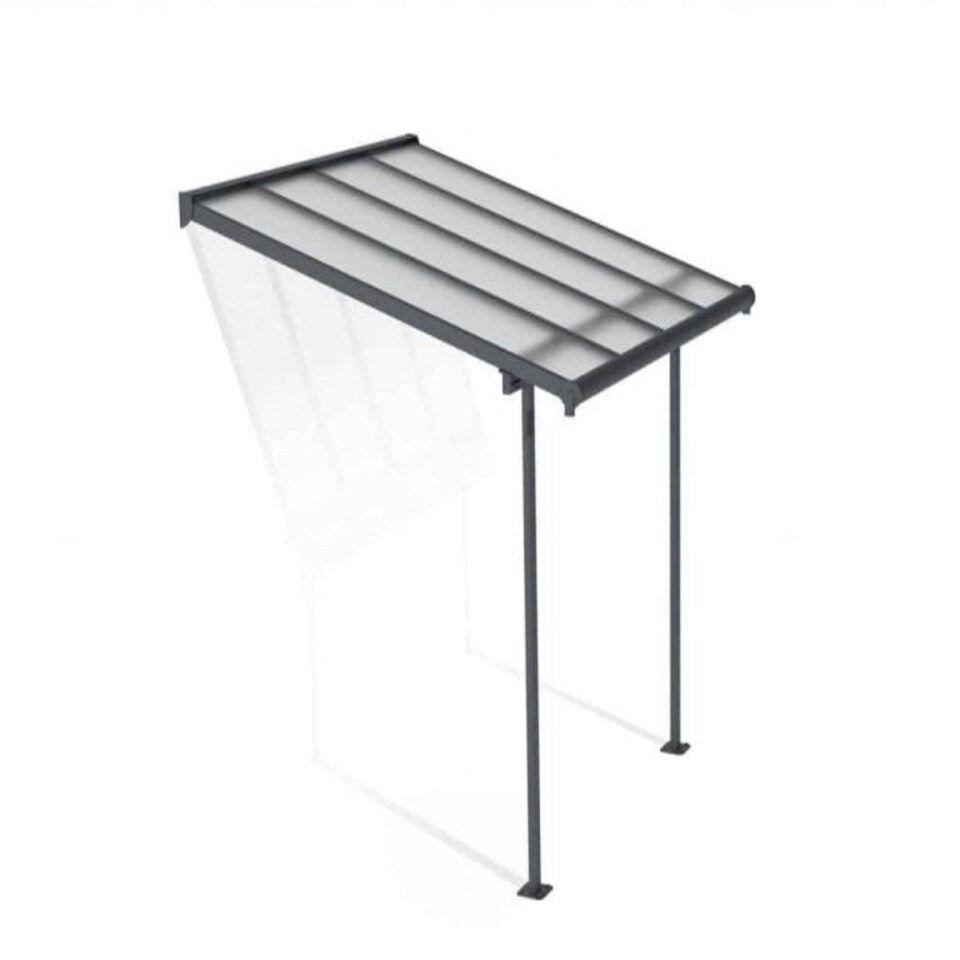 image 1 of Patio Cover Sierra 2.3X2.3 Clear - Polycarbonate - L224.5 x W224 x H300 - Grey Grey