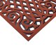 image 3 of Nicoman Victorian Style Rubber Outdoor Door Mat Red 60 x 40cm | Red | 61 x 41cm