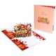 image 1 of Turkey in Farm Happy Thanksgiving 3D Pop Up Greeting Card