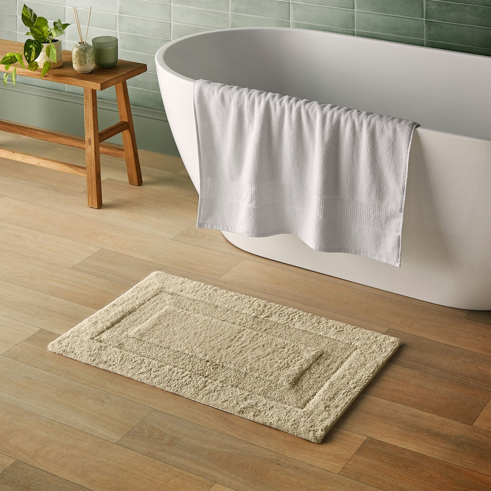 image 1 of Silentnight Supersoft Bathmat 100% Cotton BCI - Natural Cream