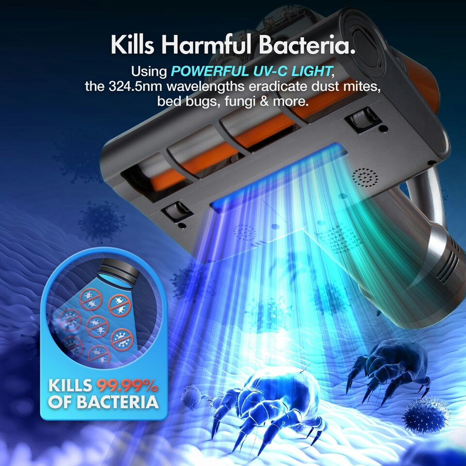 image 1 of VonHaus UV Mattress Vacuum Cleaner 4 in 1 Handheld