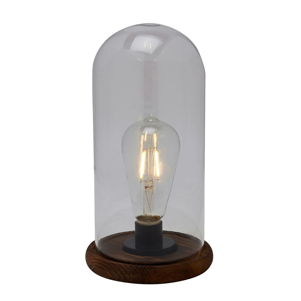 image 1 of Hestia LED Light Up Glass Dome with Bulb  - Large