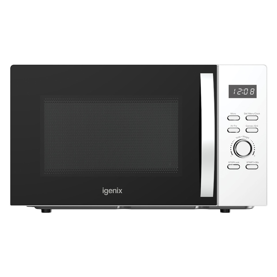 image 1 of Digital Microwave, 25 Litre, 60 Min Timer, Air Fryer Function, 850W, White, IGMC02580W