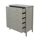 image 6 of Como 5 Drawer Chest of Drawers - Shaker Style Bedroom Storage Cabinet with Space Saving Design | Grey | Grey | 1