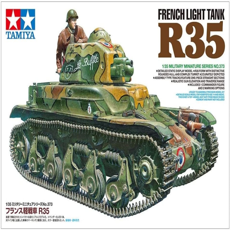 image 1 of Tamiya 35373 French R35 Light Tank 1:35 Scale Model Kit