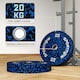 image 5 of SPORTNOW Olympic Weight Plates with 5cm Holes, for Weight Lifting, 2 x 20kg 