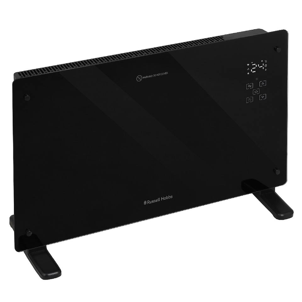 image 1 of Russell Hobbs RHPANH2006B Glass Panel Electric Heater 2000W Smart Wi-Fi Enabled in Black