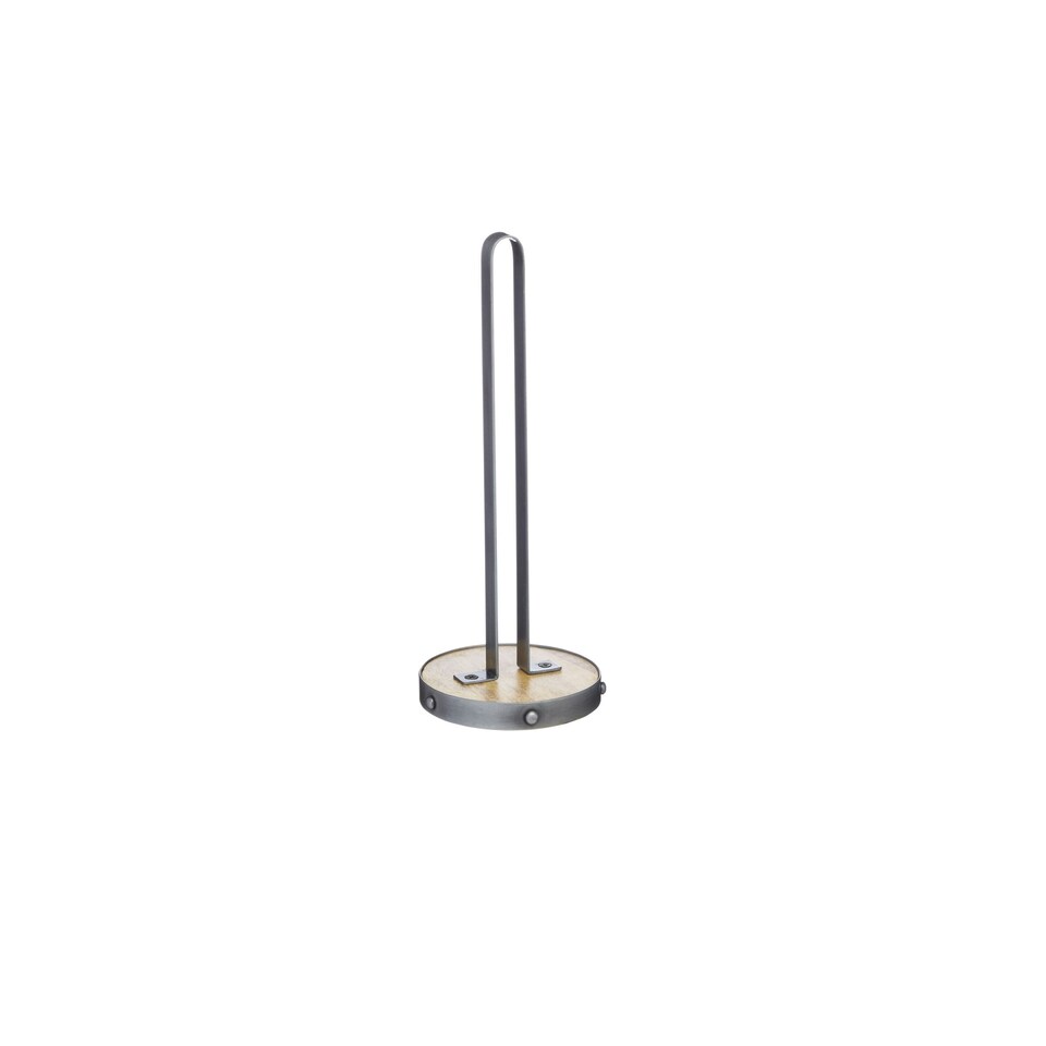 image 1 of KitchenCraft Kitchen Roll Holder Brown Metal