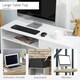 image 6 of HOMCOM Modern Computer Work Desk Table Study Shelf Drawer Writing Station White