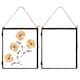 image 1 of Nicola Spring Hanging Metal Photo Frames - 8" x 10" - Black - Pack of 2 - Hanging Picture Frame Display Frame Poster Frame Picture Display Black | S