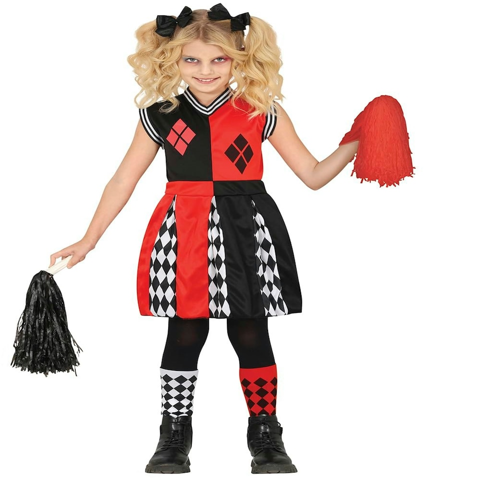 image 1 of Fancy Dress Child Red Dangerous Cheerleader - 7-9 Years