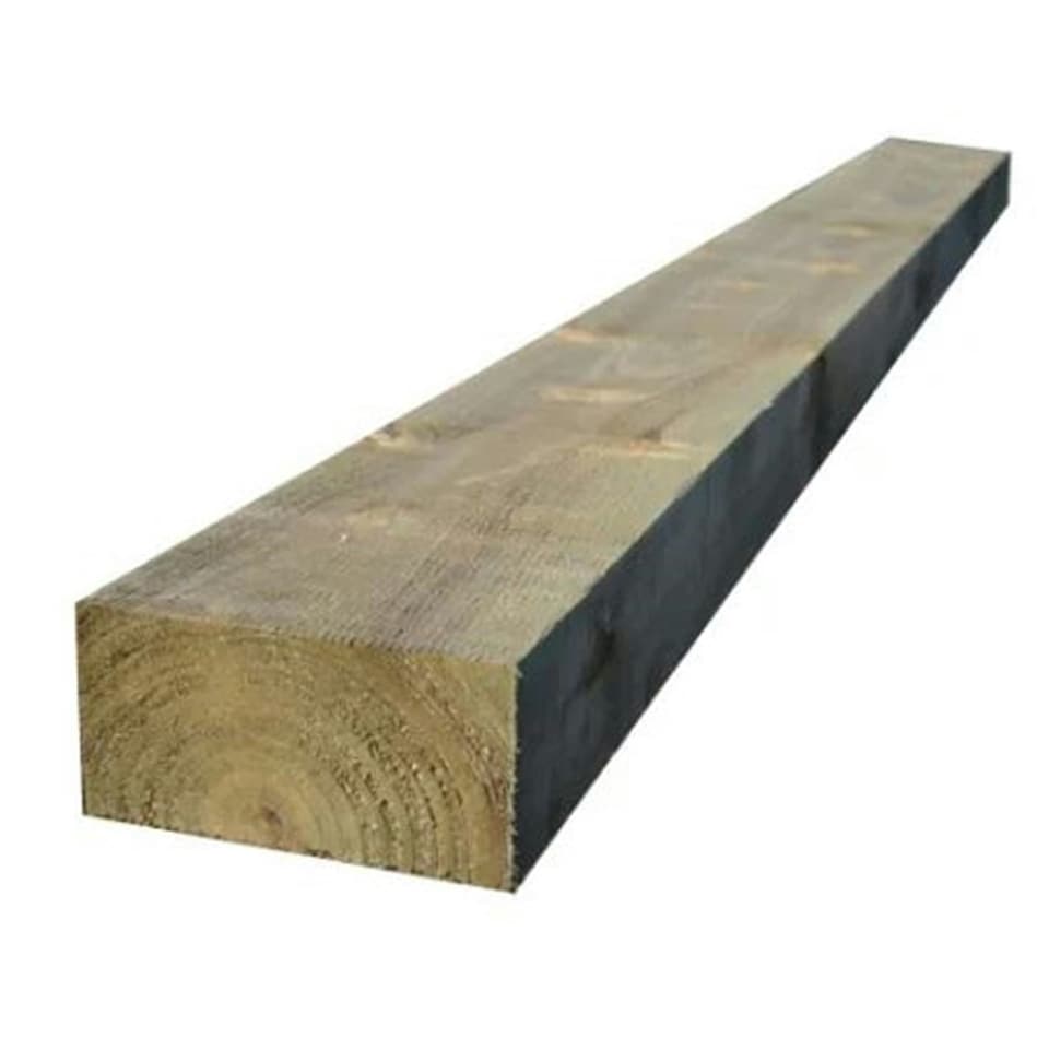 PACK OF 20 (Total 20 Units) - Treated Arris Rail Green - 75mm x 75mm x 3600mm Length