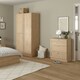 image 6 of Brande Nightstand with1 Frame Drawer in Jackson Hickory Brown