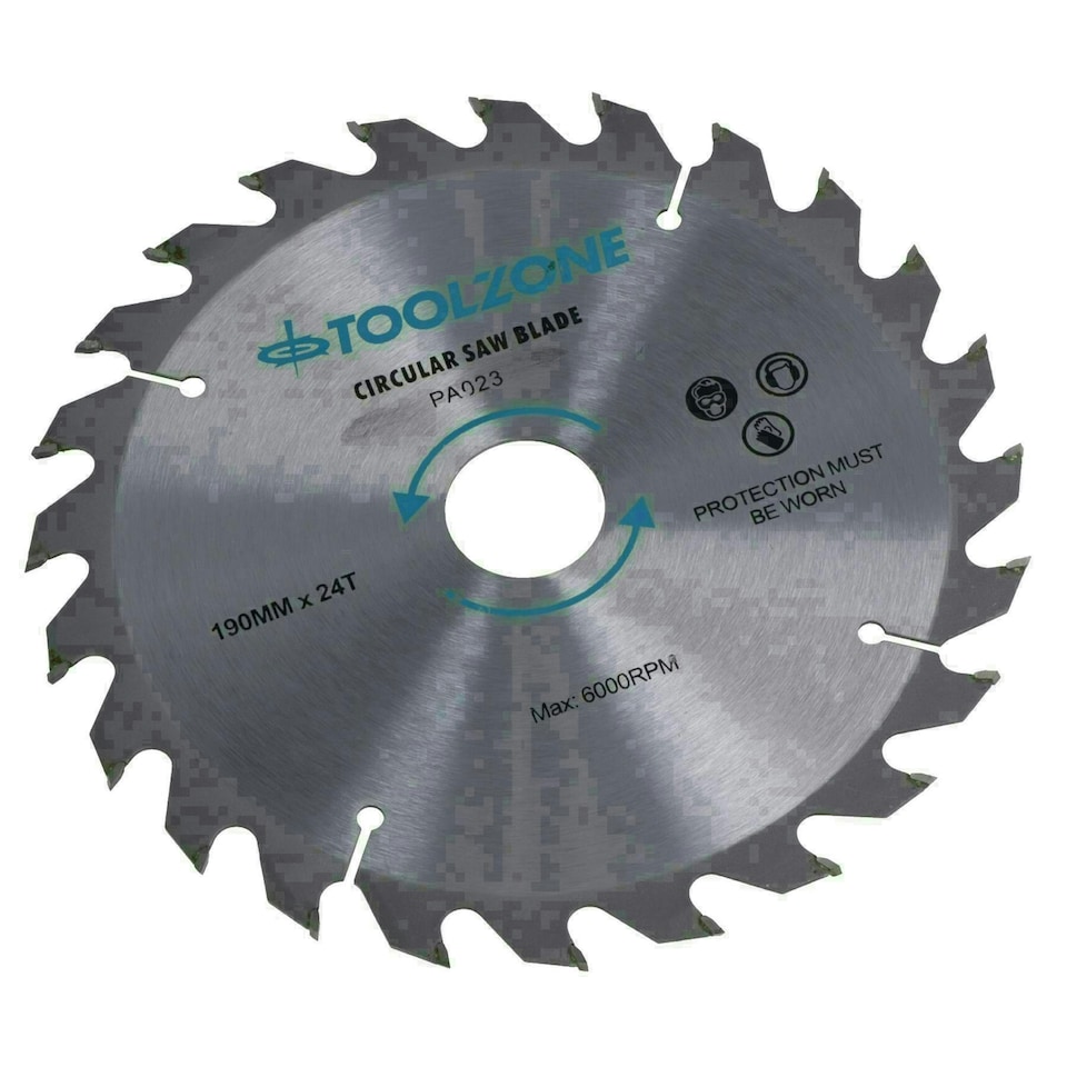 image 1 of 3pc 190mm TCT circular saw blades 20 / 24 and 40 teeth INC adapter rings TE522