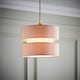 image 2 of ValueLights Sophia Small Blush 2 Tier Ceiling Light Shade | Pink