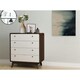 image 2 of LOFT24 Cassie 4 Drawer Dresser WalnutWhite Brown | Walnut/White