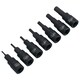 image 3 of 1/4in Drive Allen Hex Torx Star Impact Shallow Sockets T6 - T30 1.5 - 6mm 15pc