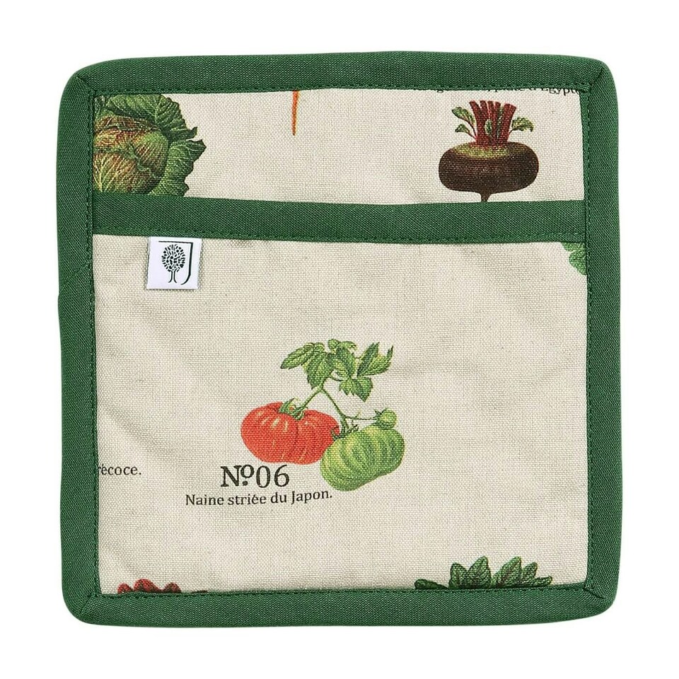 image 1 of Dexam RHS Benary Vegetables Cotton Oven Mitt Pot Grab Multi
