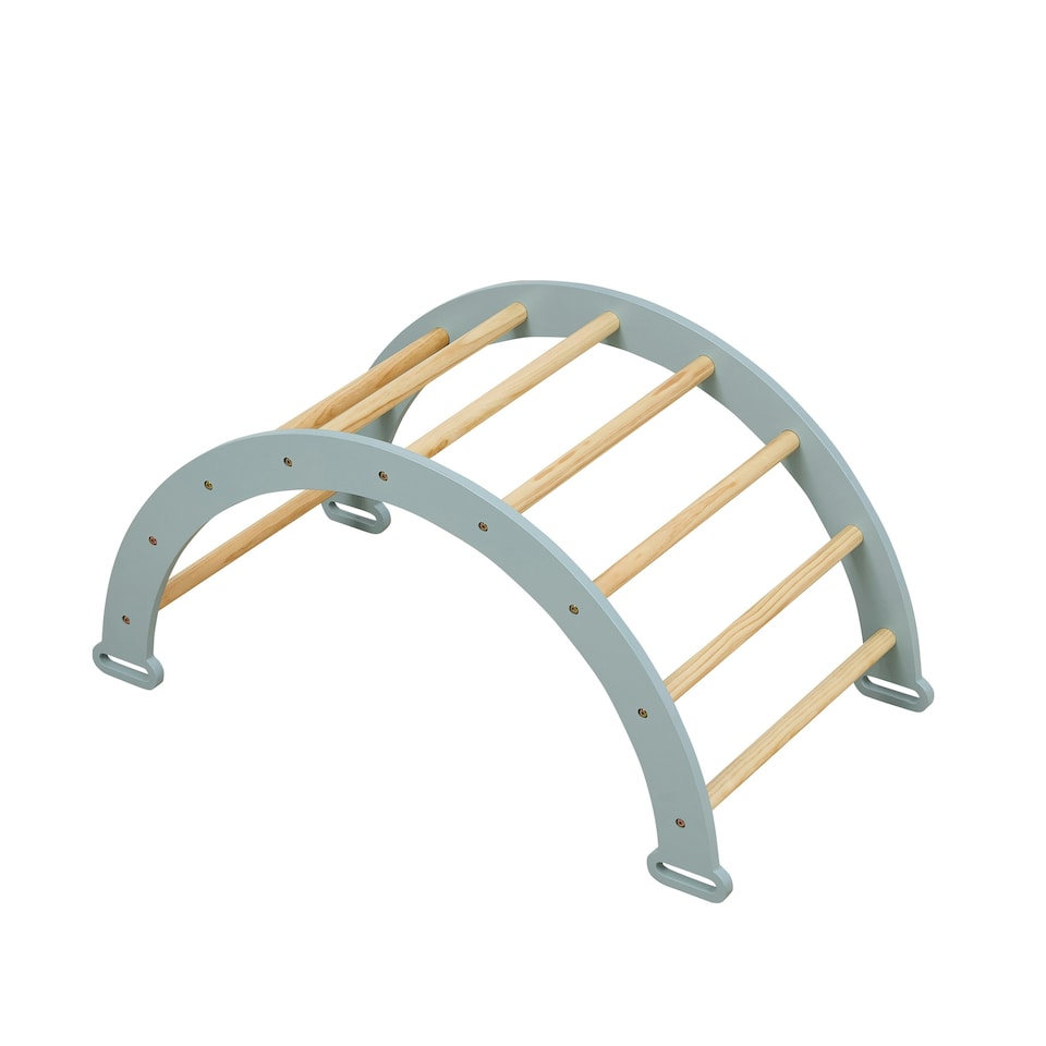 image 1 of Tutti Bambini Scala Montessori 3 in 1 Pikler Climbing Frame with Climbing Wall - Ocean Stone