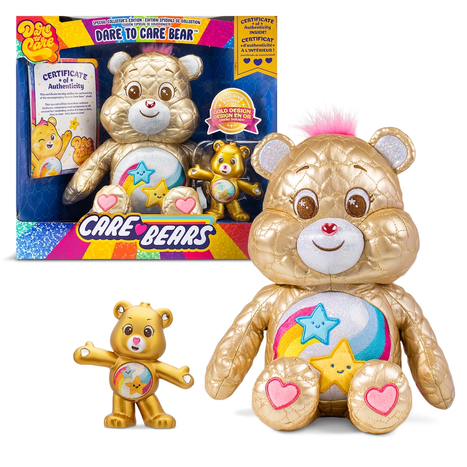 image 1 of Limited Edition 35cm Dare To Care Quilted Care Bear