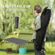 image 4 of Outsunny Double Camping Folding Cot Portable Sleeping Bed, Charcoal Grey
