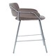 image 3 of Tamzin Mink Velvet Bar Chair Brown