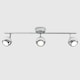 image 2 of ValueLights Mini Retro 3 Way Silver Eyeball Chrome Spotlight