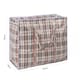 image 1 of OHS Large Reusable Check Print Clothes Laundry Storage Bag, 60L - Grey