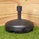 image 1 of 7Kg / 7 Litre Capacity Water Filled Garden Parasol Umbrella Base in Black
