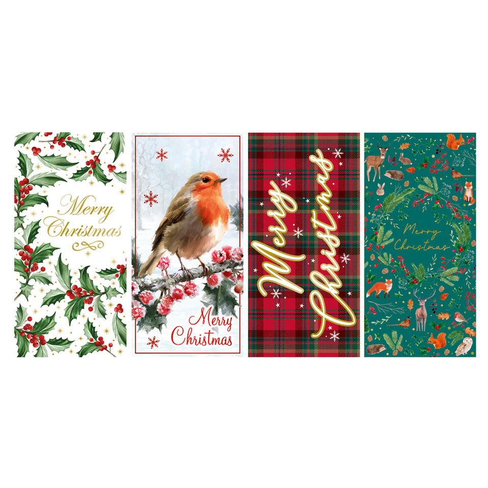 image 1 of Traditional Christmas Money Wallets - Pack of 4
