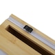 image 4 of Living and Home 2-tier Wall Mounted Bamboo Wrap Dispenser with Cutters
