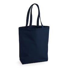 Westford Mill Plain Fair Trade Camden Shopper / Shopping Bag (13 Litres) - French Navy - One Size Blue