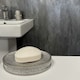 image 2 of Showerdrape Pzazz Silver Diamante Bathroom Sink Soap Dish | Silver | 1
