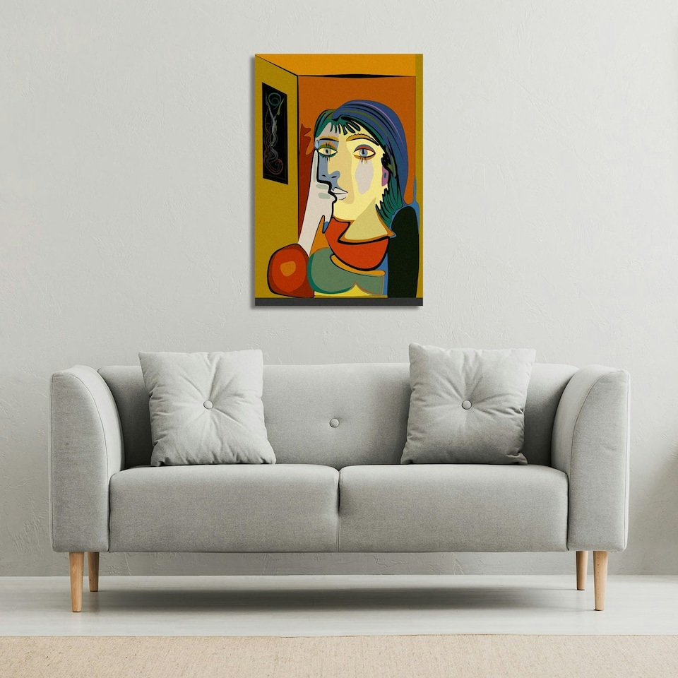 image 1 of thinking woman (Canvas Print)
