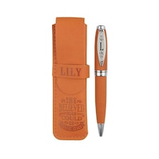 History & Heraldry Bamboo Ballpoint Pen Lily - Orange