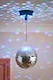 image 2 of ValueLights Disco Ball Silver Ceiling Light Pendant | Silver
