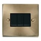 image 2 of SE HOME Antique Brass 10A 3 Gang 2 Way Light Switch Brown | Antique Brass