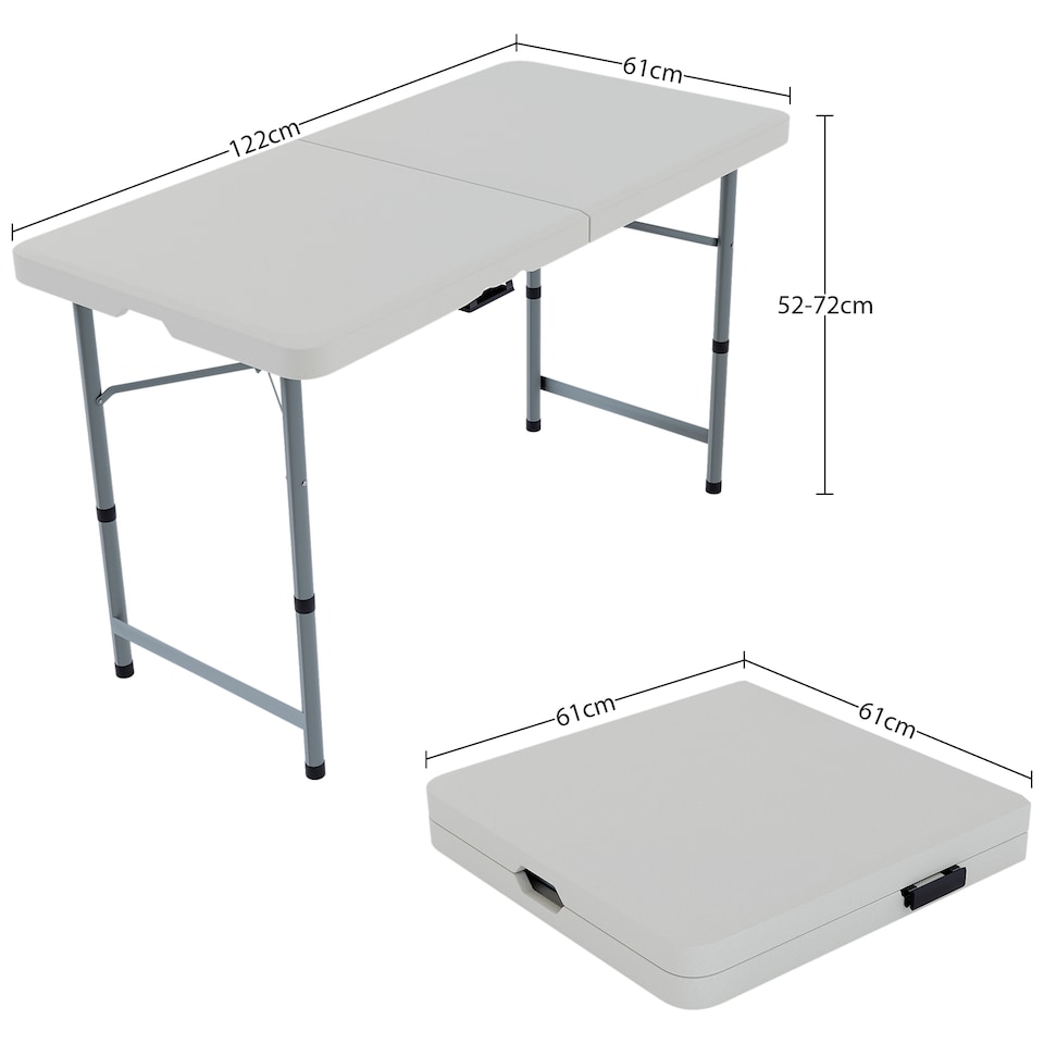 image 1 of Home Vida 4ft Portable Folding Table
