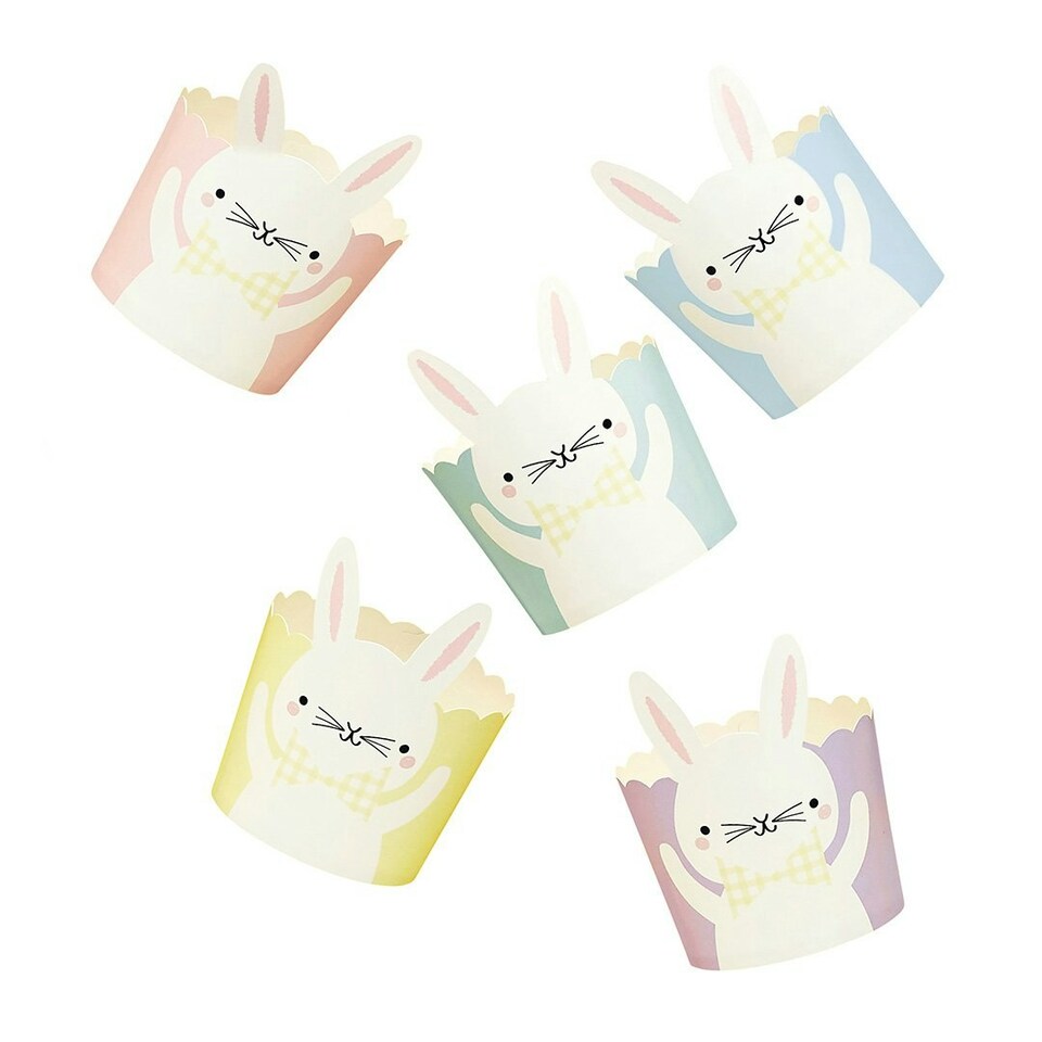image 1 of Easter Bunny Paper Food Cups - Pack of 10
