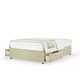 image 1 of Neptune Spring Cream Naples Velvet 2 Drawer Divan Set Small Single