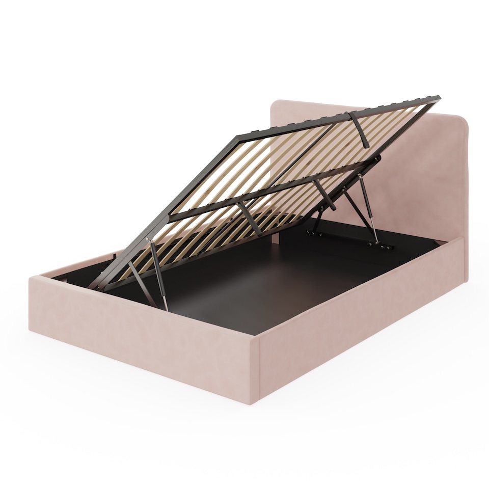 image 1 of Chiswick Ottoman Bed Small Double Soft Pink | Pink | Soft Pink