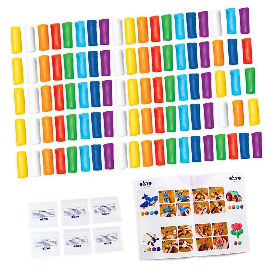 image 1 of Okto Colour Dough 96 Packs & 8 Colours