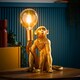 image 3 of ValueLights George Monkey Gold Table Lamp & Bulb | Gold