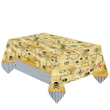 Amscan Treasure Island Paper Party Table Cover - Sand - One Size