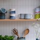 image 4 of Scandi Home Set of 2 600ml Terra Fusion Grey Artisan Glaze Ceramic Mugs Grey