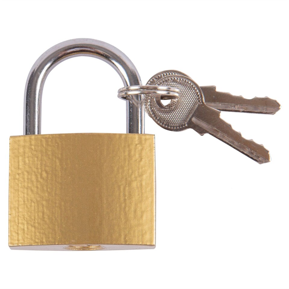 Blackspur Iron Padlock - 4cm - Brass | Gold | Brass